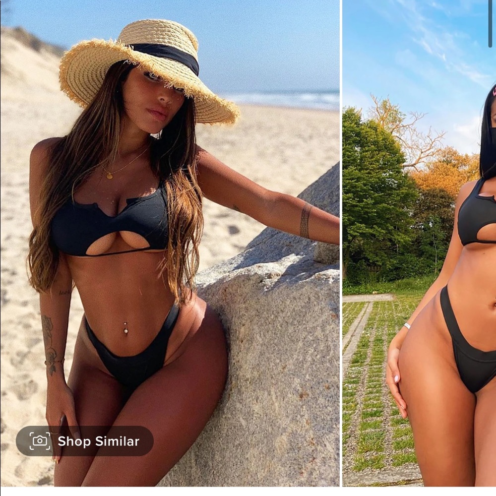 *NWT* Brand New 2 Piece Black Bikini